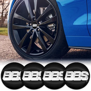 4pcs 56mm BBS logo 3D aliuminio varantys centras dangtelio lipdukas automobilių dalių centras varantys įklija, BBS, padangų dalys, automobilių stilius