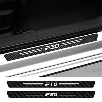 4pcs Anglies Pluošto Automobilių Lipdukas Lipdukai BMW yra f01 F02 F07 F10, F11, F12 F18 F20 F30 F31 F32 F33 F34 F35 F45 F46 F82 F85 Priedai
