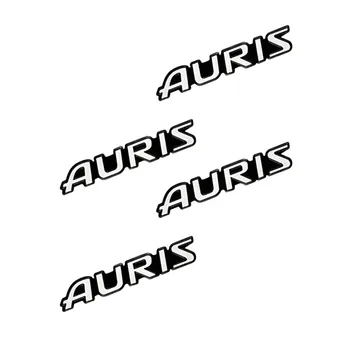 4pcs automobilių garso papuošti 3D Aliuminio Ženklelis Emblema Lipdukas Toyota Auris 2007 M. 2008 M. 2017 Lipdukai, Aksesuarai, Automobilis-Stilius