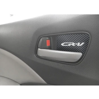 4pcs Automobilių Stilius Honda CRV CR-V 2012-2016 Vidaus Durų Rankena Dubenėlį, Padengti Lipdukai Nerūdijančio Plieno Priedai
