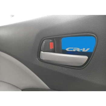 4pcs Automobilių Stilius Honda CRV CR-V 2012-2016 Vidaus Durų Rankena Dubenėlį, Padengti Lipdukai Nerūdijančio Plieno Priedai
