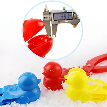 4pcs Putinas Maker Įrašą Vaikams Žiemos Plastikinės Lauko Smėlio Sniego Kamuolys Pelėsių Žaislai Kovoti Antis Sniego Įrašą Žaislas Vaikams Atsitiktinai