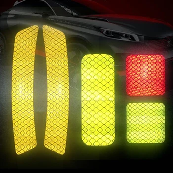 4Pcs/Set ATIDARYTI Automobilio šviesą Atspindinčios Juostos Įspėjimo Ženklas, Atspindintis Atidarykite Pranešimą Dviračių Priedai, Šildomi Automobilių Durų Lipdukai 