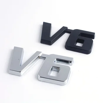 4WD V6, V8 3D Metalo Lipdukas 1.4 1.5 1.6 1.8 2.0 2.2 2.4 2.5 2.8 3.0 T logotipą, Automobilių Galinis Kamieno EmblemTail Dekoro Ženklelis Lipdukas Wholesal