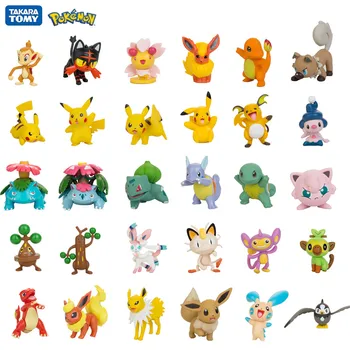5-8CM Pokemon Duomenys Rinkimo Veiksmų Modelį, Anime ir Animacinių filmų Pikachu Bulbasaur Charmander Lėlės, Žaislai Vaikams Kalėdos Gimtadienio Dovanos