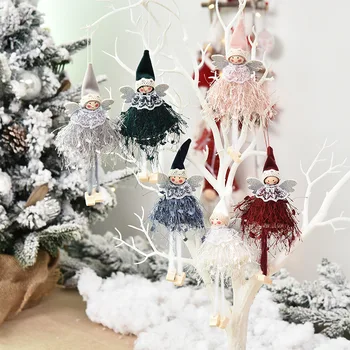 5 spalvų Cute Angel Doll Kalėdinė Dekoracija Pakabukas 2020 Kalėdų Eglutės Kabinti Ornamentu Kalėdinė Dekoracija Namų dekoro