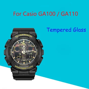 5 Vnt./Daug Grūdintas Stiklas Screen Protector For Casio GA100 GA110 Žiūrėti Apsauginė Plėvelė 2.5 D 9H Skaidrios Casio ga100/ 110