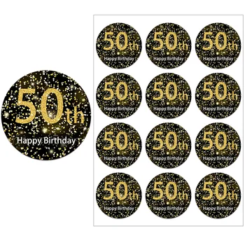 50 Gimtadieniu, Lipdukai Dekoracijos 50days Vaikams, Suaugusiems 50 Metų Gimtadienio Šventė Plombos Etiketėms Lipdukas
