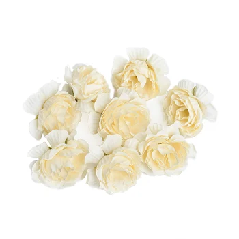 50 Vnt./Daug Rožių Dirbtinių Gėlių Galvos 5Cm Šilko Netikrą Gėlių, Vestuvių Namų Puošybai 