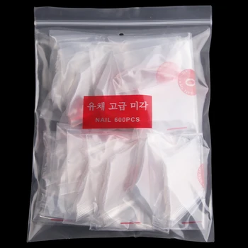 500pcs/maišelis Ilgai Stiletto Nagai Balta/Natūralūs /Skaidrūs Nails UV Gelio Įrankiai, Pilnas draudimas 