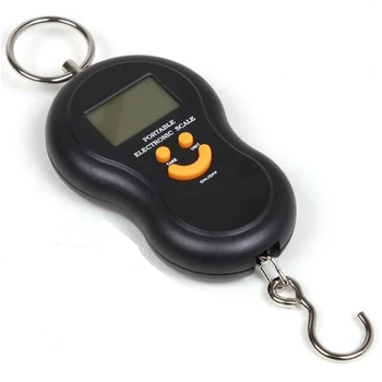 50Kg /10g LCD Skaitmeninės Svarstyklės Nešiojamų Kabinti Skalės Apšvietimas Žvejybos Kišenėje Elektroninių Svoris Masto Bagažo Mini Svarstyklės