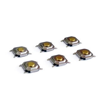 50pcs/daug 12V 5.2*5.2*1.5 mm, 12V 0.5 A 4 Pin SMT Mygtukas Jungiklis Metalo Lytėjimo Micro Taktiškumas Jutiklinį Jungiklį Vario Interruptor