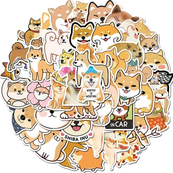 50pcs Mielas Japonijos Shiba Inu Šuo Gyvūnų Lipdukai Vaikams 