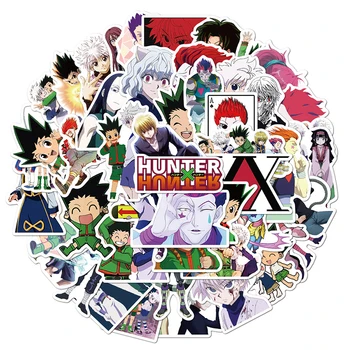 50pcs Naujas Hunter x Hunter Vinilo Lipdukai, Nešiojamas Raštinės reikmenys Riedlentė PS4 Gitara Lipdukas Šalmo Klasikinis Vaikų Anime Lipdukas