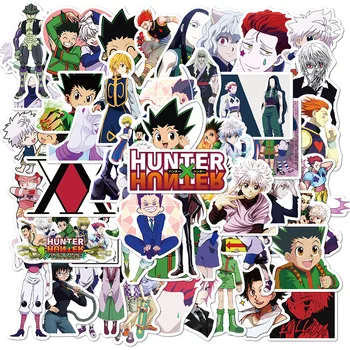 50Pcs Pack Kietas Hunter x Hunter Anime Lipdukai Vandeniui 