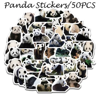 50PCS Panda Animacinių filmų Mielas Lipdukas Klasikinis Grafiti Už Lagaminą Nešiojamas Riedlentė Stiliaus Telefonas Bagažo Lipdukai Žaislas, Lipdukai F5