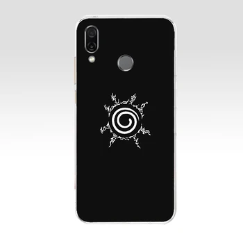 53AA Naruto Akatsuki Klanas Debesis Simbolis Minkštos TPU Case Cover For Huawei Honor 8 8S 8X 8 Lite 9 9 Lite