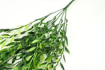 55cm1pc Dirbtinės gėlės rotango netikrą lapai sienos kabo rotango namų puošybai žali lapai Gluosnio lapai kabo vynuogių augalai