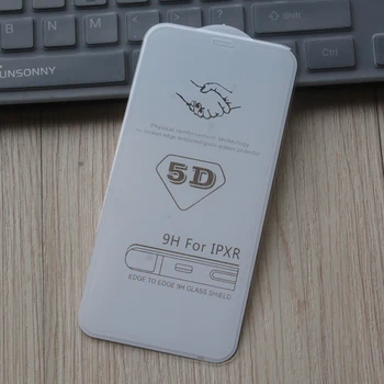 5D Lenktas Screen Protector, iPhone, 11 Pro X XS XR Max Krašto Pilnas draudimas Filmas 