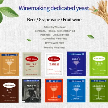 5g vyno chemijos produktų Vyndarystės reikmenys vynas, vaisių vynas, alus, alkoholiniai gėrimai mielių pectinase fermentacijos pagalbinės bentonitas
