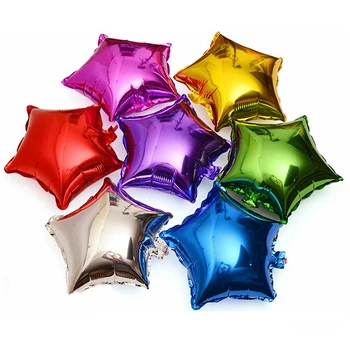 5pc 18 colių helio balionus, penkiakampės žvaigždės formos balionas vestuvių kambarys šalies star apdailos Valentino Diena reikmenys
