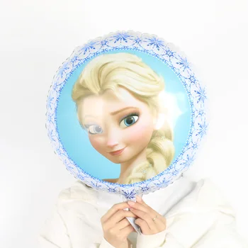 5vnt 18Inch Animacinių filmų Elsa Anna Sniego Karalienė, Princesė Folija Balionai, Pripučiami Kūdikių Dušas Gimtadienio Dekoracijas, Žaislai Globos