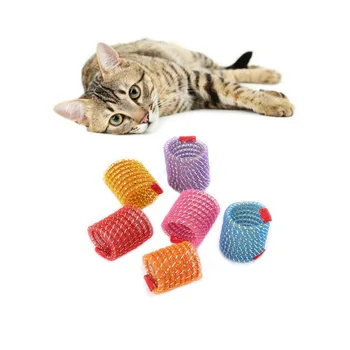 5vnt Cute Kačių Pavasarį Žaislas Plastiko Spalvinga Ritė Spiralę, Pavasario Plati, Patvarus Gabaritas Plastiko Spalvinga Spyruoklės, Kačių Žaislas, Žaisti Žaislas