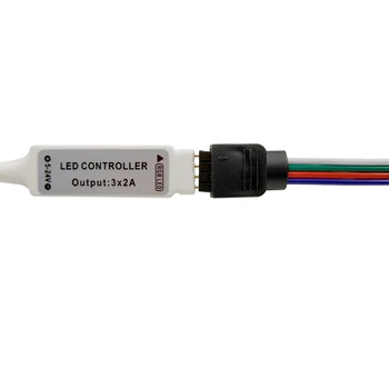 5vnt/daug, 4pin 4pin RGB Led jungtis, 4 pin adata, vyriško tipo dvigubo 5 pin, už 3528 2835 5050 RGB RGBW LED juostelės jungtis