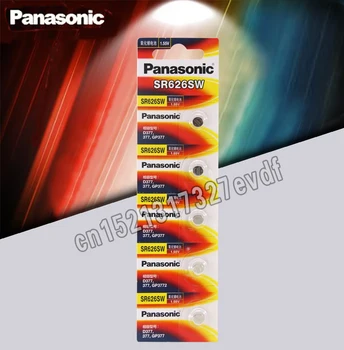 5vnt/daug Panasonic Originalus SR626SW Mygtuką Ląstelių Žiūrėti Monetos Baterija G4 377A 377 LR626 SR626SW SR66 LR66 Sidabro Oksido Baterijų