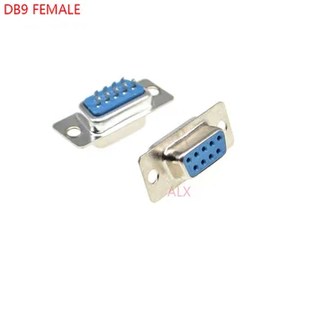 5vnt DB9 DB15 DB25 DB37 Hole/Pin Female/Male Mėlyna Suvirintas Jungtis RS232 nuoseklusis prievadas, lizdas DB, D-SUB adapteris 9/15/25/37 pin