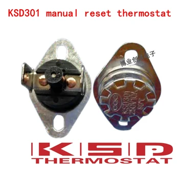 5vnt KSD301/KSD303 97C 97 Laipsnių Celsijaus Rankinis atstatymas Termostatas Normaliai uždaras (NC) Temperatūros jungiklis, Temperatūros kontrolė