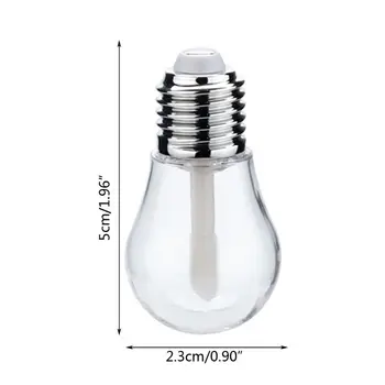 5vnt Lemputės Formos Tuščių Plastikinių Butelių, Aišku, Lūpų Blizgesys Vamzdžiai Daugkartiniai 50JF