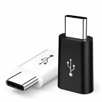 5VNT Micro USB C Tipo Moterų vyrams Adapteris Keitiklis Micro-B USB-C Jungtis Įkrovimo Kabelis Mobiliųjų Telefonų Priedai