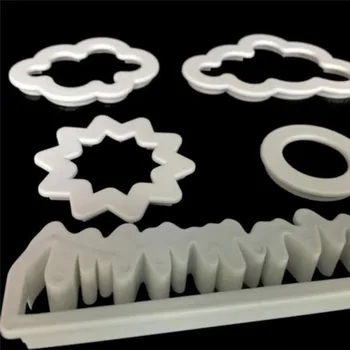5vnt Minkštas cutter debesis plastiko pyragas/slapukas/buscuit cutter minkštas pelėsių minkštas tortas dekoravimo priemonės sugarcraft