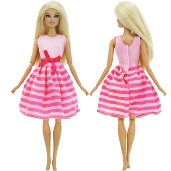 5x Lady Kasdien Lėlės Komplektus Daug Keltą Megztinis Mini Sijonas, Kelnės, Liemenė Suknelė Drabužius Barbie Doll House Aksesuarų, Žaislų Rinkinys