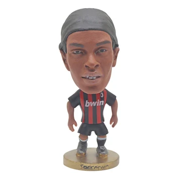 6.5 cm Futbolo žvaigždes A Ronaldinho Automobilių Puošimas Mini Žaislas derva modelis žaislas veiksmų skaičius, lėlės kolekcines dovana