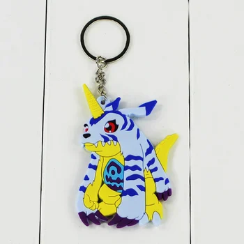 6-8cm 8styles Anime Digimon Nuotykių Agumon Patamon Tailmon Gomamon Piyomon Gabumon Tentomon Palmon PVC Pakabukas Keychain Žaislai