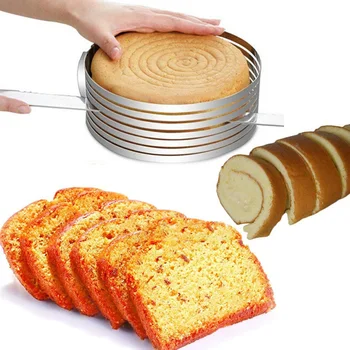 6-8inch Reguliuojamas Sluoksniuotas Pyragas Slicer Pelėsių Cutter Tortas Apvalios Formos Duonos Tortas Slicer Pelėsių Putėsiai Žiedo Ratą Kithen Įrankiai