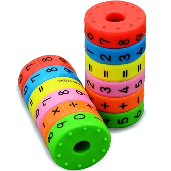 6 Gabalus Magnetinio Montessori Vaikų Ikimokyklinio Ugdymo Plastikiniai Žaislai Vaikams, Matematikos Numerius 