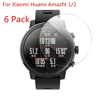 (6 Pakuotėje)Už Xiaomi Huami Amazfit Stratos Sporto Smartwatch 2 2S Clear Screen Protector Apsauginė Minkšta Plėvelė (Ne Grūdintas Stiklas)