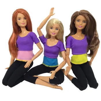 6 Stiliaus Gimnastika, Joga Drabužius Barbie Lėlės, Žaislai Mergaitėms Lėlės Priedai Sport Stiliaus Lėlės, Drabužiai, Žaislai Vaikams, Dovana
