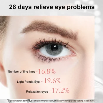 60pcs Gyvatės Nuodai Akių Kaukė Peptidas akių pleistras Anti-Aging collagen akių pleistrai, Raukšlių, Anti-Sumažinti Paburkimą 28 dienas