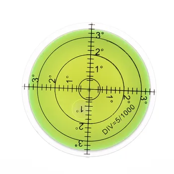 60x12mm Priemonė, Diskiniai Burbulas Akrilo Lygio Indikatorius Korpuso Įrankis Pasukami Tikslumo Round gulsčiukas, matavimo Įrankiai