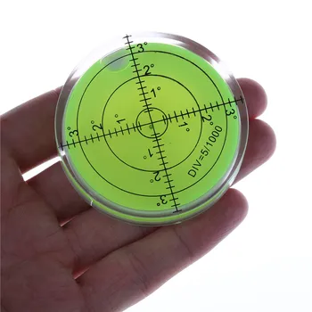60x12mm Priemonė, Diskiniai Burbulas Akrilo Lygio Indikatorius Korpuso Įrankis Pasukami Tikslumo Round gulsčiukas, matavimo Įrankiai