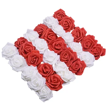6cm Vestuvių Rožių Putų Dirbtinių Rožių Žiedų Galvos Vainikas Dekoratyvinės Gėlės 
