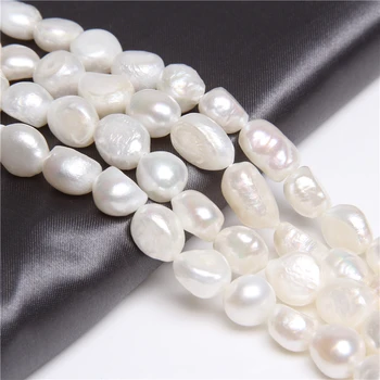6mm-12mm Balta Bulvių Baroko Perlų, Natūralių Gėlavandenių Perlų Prarasti Karoliukai Papuošalai Priėmimo 