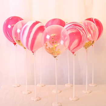 6Pcs Lentelė Balionas Turėtojas centerpieces balionai kolonėlės stovas nustatyti Vestuvių dekoravimas Vaikams gimtadienio baby shower prekes