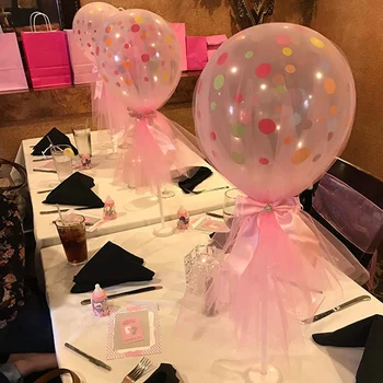 6Pcs Lentelė Balionas Turėtojas centerpieces balionai kolonėlės stovas nustatyti Vestuvių dekoravimas Vaikams gimtadienio baby shower prekes