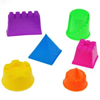 6Pcs/Set Mini Nešiojamieji Pilis Smėlio, Molio Pelėsių Žaislai Vaikams Piramidės Sandcastle Vaikai Klasikinis Modelis Pastatas, Komplektai, Lauko Žaidimas Žaislas