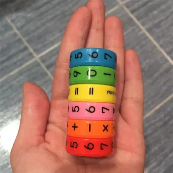 6pcs Vaikų Mokymosi Magnetinio Matematikos Cilindrų Abacus Skaičius Žaislai Vaikams Kubo Galvosūkį Vaikams Studens